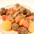ゆなちーず's cooksnap of when they made 合びき肉で肉だんご入り肉じゃが.