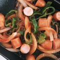 かなある's cooksnap of when they made お弁当に　簡単一品　ウインナーのおかず.