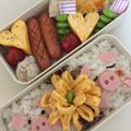 ﾏﾘmama's cooksnap of when they made 簡単！可愛い♪キャラ弁当☆ぶたちゃん弁当.