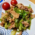 ぴかさーん's cooksnap of when they made 豚肉・ピーマン・なす・キャベツの炒め物.