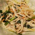 ユーロン's cooksnap of when they made ごま麺つゆマヨ！　にらもやし納豆サラダ♡.
