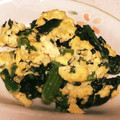 Eine♪Katze's cooksnap of when they made ほうれん草と炒り卵.