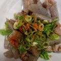 sinowa's cooksnap of when they made ポン酢で食べる「元祖すじこんの店」鉄板焼.