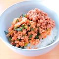 ☆３匹の子ぶた☆'s cooksnap of when they made キムチと豚挽き肉の炒め物.