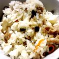 earth。's cooksnap of when they made ごぼうたっぷり！お手軽混ぜご飯.
