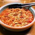 ぷちわん's cooksnap of when they made トマト缶でミートソース.