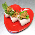 ☆ありか358☆'s cooksnap of when they made 魚肉ソーセージと梅の一口おつまみ.