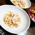 momoco's cooksnap of when they made 生クリームで濃厚！明太子のクリームパスタ.