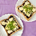 ふたごゆき's cooksnap of when they made ❁ささみと海苔の佃煮とマヨのトースト❁.