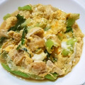 ゆみらんたん's cooksnap of when they made ＊小松菜と油揚げの玉子とじ＊.