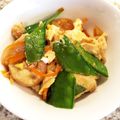 テレタビラーラ's cooksnap of when they made 麺つゆで簡単♪絹さやとお麩の卵とじ.