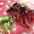 みっくママ's cooksnap of when they made お刺身に 大葉とミョウガのせ.