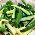 youすずニャン's cooksnap of when they made ズッキーニとピーマンの簡単おひたし.