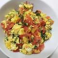 あーいーりー's cooksnap of when they made トマトと青紫蘇の卵炒め.