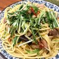 Pomme0617's cooksnap of when they made 鶏肉と水菜の和風パスタ⁂お手軽簡単.