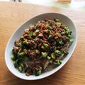 caruga's cooksnap of when they made ゴーヤ入り肉味噌で✤冷やし担担麺風.