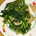 てんまるてんこ's cooksnap of when they made 簡単☆空芯菜の炒め物.