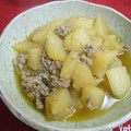 ひなパンダ's cooksnap of when they made 大根とひき肉の煮物☆.