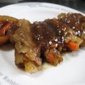 ちばたま's cooksnap of when they made 焼肉のたれで焼く♪野菜の豚バラ巻き.