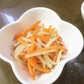 ひろっぴ☆'s cooksnap of when they made 人参のぬか漬けナムル.