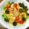 よよっち♪'s cooksnap of when they made メカジキとミニトマトのスパゲッティ.