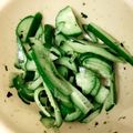♡46猫JC♡'s cooksnap of when they made お茶漬けの素で簡単に☆即席キュウリ漬け.