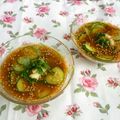 クレイプメートル's cooksnap of when they made *胡瓜と胡麻味噌の冷や汁*ローフード.
