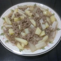 maekawa311's cooksnap of when they made 大根とじゃがいものそぼろあんかけ.