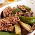 dobachi's cooksnap of when they made 御飯がススム♪茄子とピーマンの肉味噌炒め.