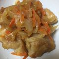 anemonenan's cooksnap of when they made 人参&玉葱で☆鶏の甘酢あんかけ.