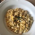 Yokchina's cooksnap of when they made 豆腐と卵のシンプルリゾット.
