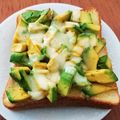 amamiku's cooksnap of when they made アボガドwithわさび醤油トースト.