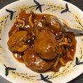 minaa5's cooksnap of when they made おからパウダーで煮込みハンバーグ♪.