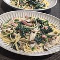 かなぽん☆☆'s cooksnap of when they made きのこたっぷりクリームスパゲティ.