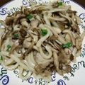 クック7FNN0F☆'s cooksnap of when they made フライパン1つ材料費150円舞茸うどん.