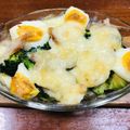 tomo☆0501's cooksnap of when they made アボカドとゆで卵のマヨチーズ焼き.
