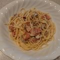 ぷっちかおりんご's cooksnap of when they made キノコとベーコンのクリームパスタ.