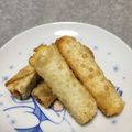 （〃⌒ー⌒〃）'s cooksnap of when they made 余った餃子の皮でスティックパイ♡.