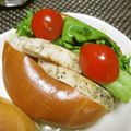 ジョングレ's cooksnap of when they made 鶏ハム(サラダチキン)アレンジ ドッグ♪.