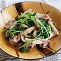 みるめ768's cooksnap of when they made 豆苗としめじと豚バラの炒めもの.