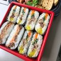 楓kana's cooksnap of when they made 牛乳パックDE☆おにぎらず☆.