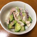 sao40's cooksnap of when they made ごま香る★イカとキュウリの酢のもの.