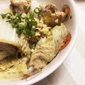 クックXCI6PE☆'s cooksnap of when they made 簡単めんつゆで白菜と鶏胸肉 汁だく親子丼.