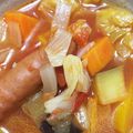 にょきにょっき's cooksnap of when they made ＊野菜たっぷりトマト缶でミネストローネ＊.