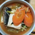 賢くんママ's cooksnap of when they made さんま缶と豆腐のキムチ煮.