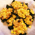 むちか52's cooksnap of when they made とうもろこしと桜海老のサクサク☆かき揚げ.