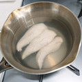 ☆おひろみ☆'s cooksnap of when they made 鶏ささみ～しっとり柔らかく～ゆで方.