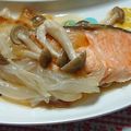 まめスノー's cooksnap of when they made フライパンで☆鮭の蒸し焼き♪.