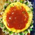 ☆ごはんできた☆'s cooksnap of when they made スパニッシュオムレツ.