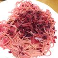 BlueRose♪'s cooksnap of when they made ビーツdeパスタ.